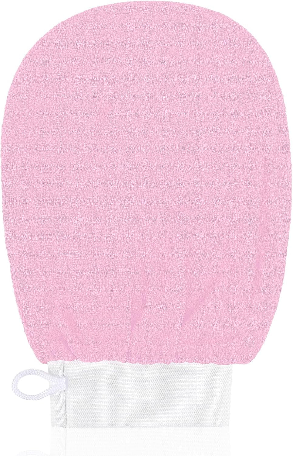 Exfoliating Glove Body Scrubber Exfoliator 1 PC Korean Washcloth, Pink
